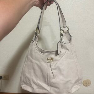 Coach White Shoulder Bag